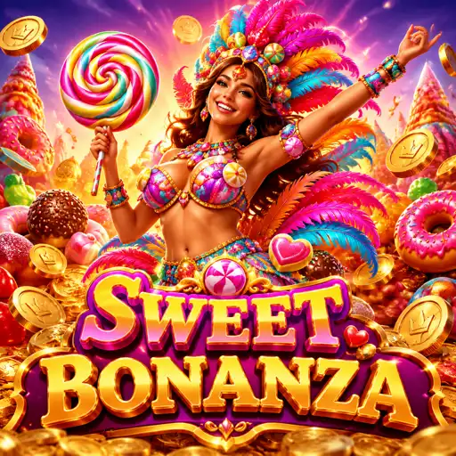 Rodada de giros grátis do Sweet Bonanza com quatro pirulitos scatter e multiplicadores bomba acumulando na tela